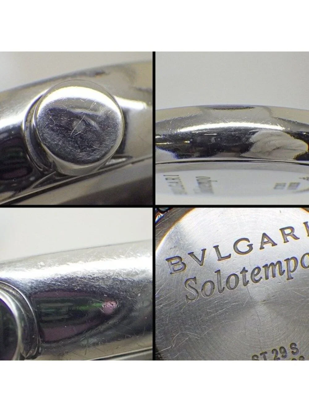 Bvlgari Watch Solo Tempo Date Black Dial SS Quartz Analog